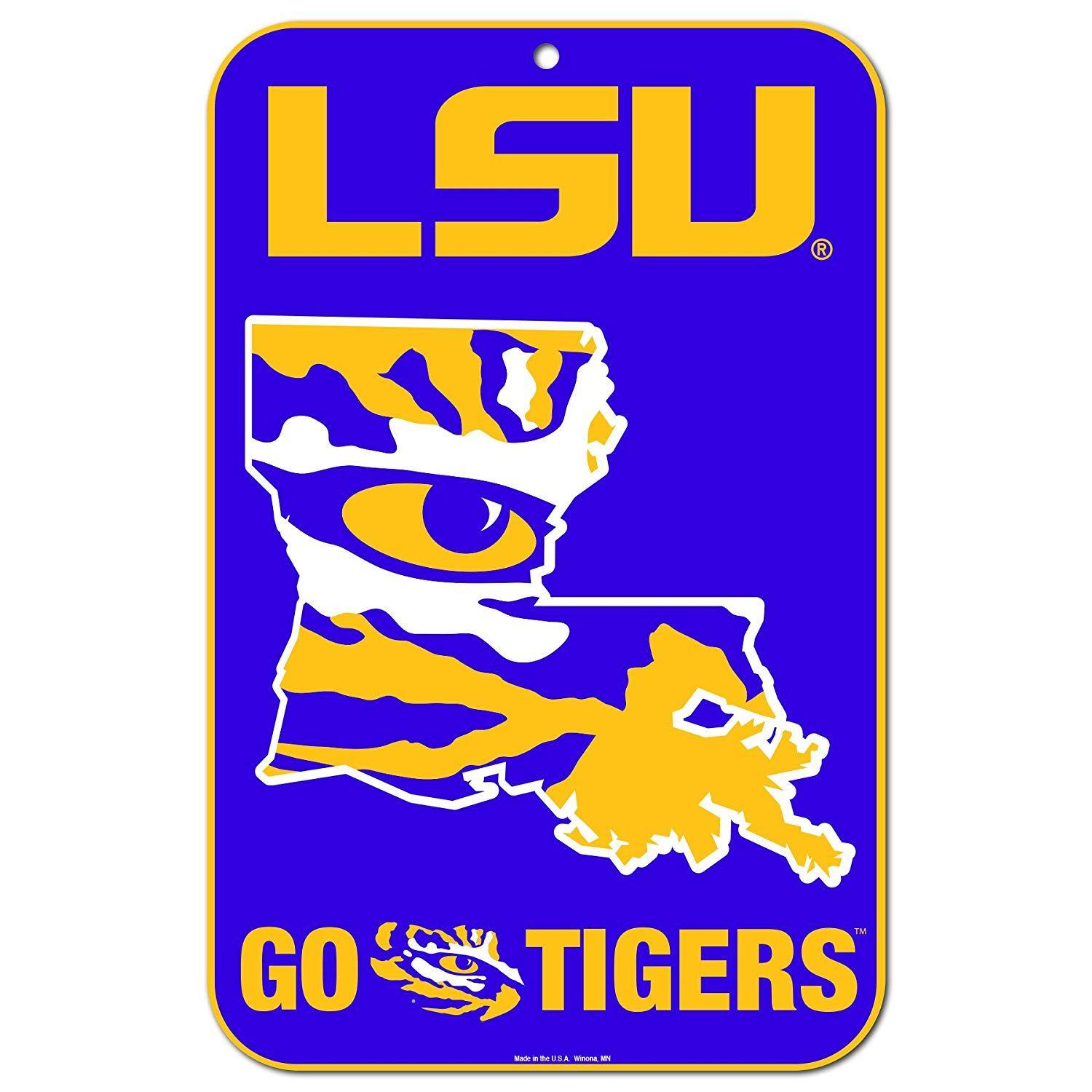 LSU Official Logo - Amazon.com : Wincraft LSU Tigers Official NCAA 11 x 17 State
