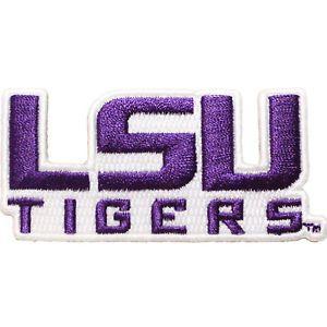 LSU Official Logo - Official Louisiana State 'LSU Tigers' Logo Iron On Embroidered NCAA ...