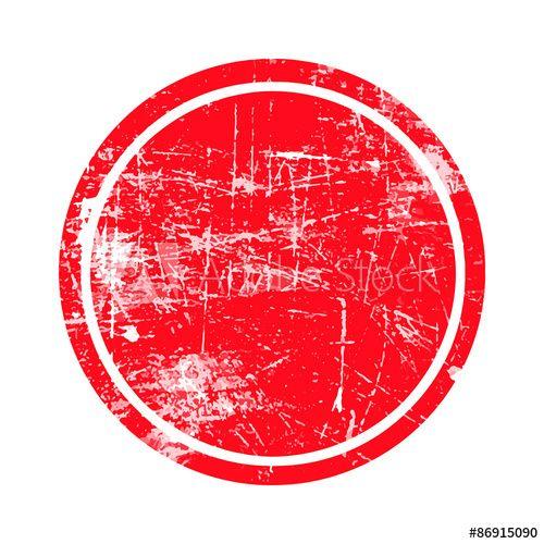 Red Circle and White Circle Logo - red circle grunge stamp with blank isolated on white background ...