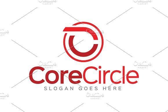 Red Letter C Logo - Core Circle - Letter C Logo ~ Logo Templates ~ Creative Market
