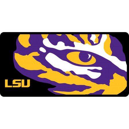 LSU Official Logo - Lsu Tigers Official NCAA License Plate Acrylic by Stockdale 394762 ...