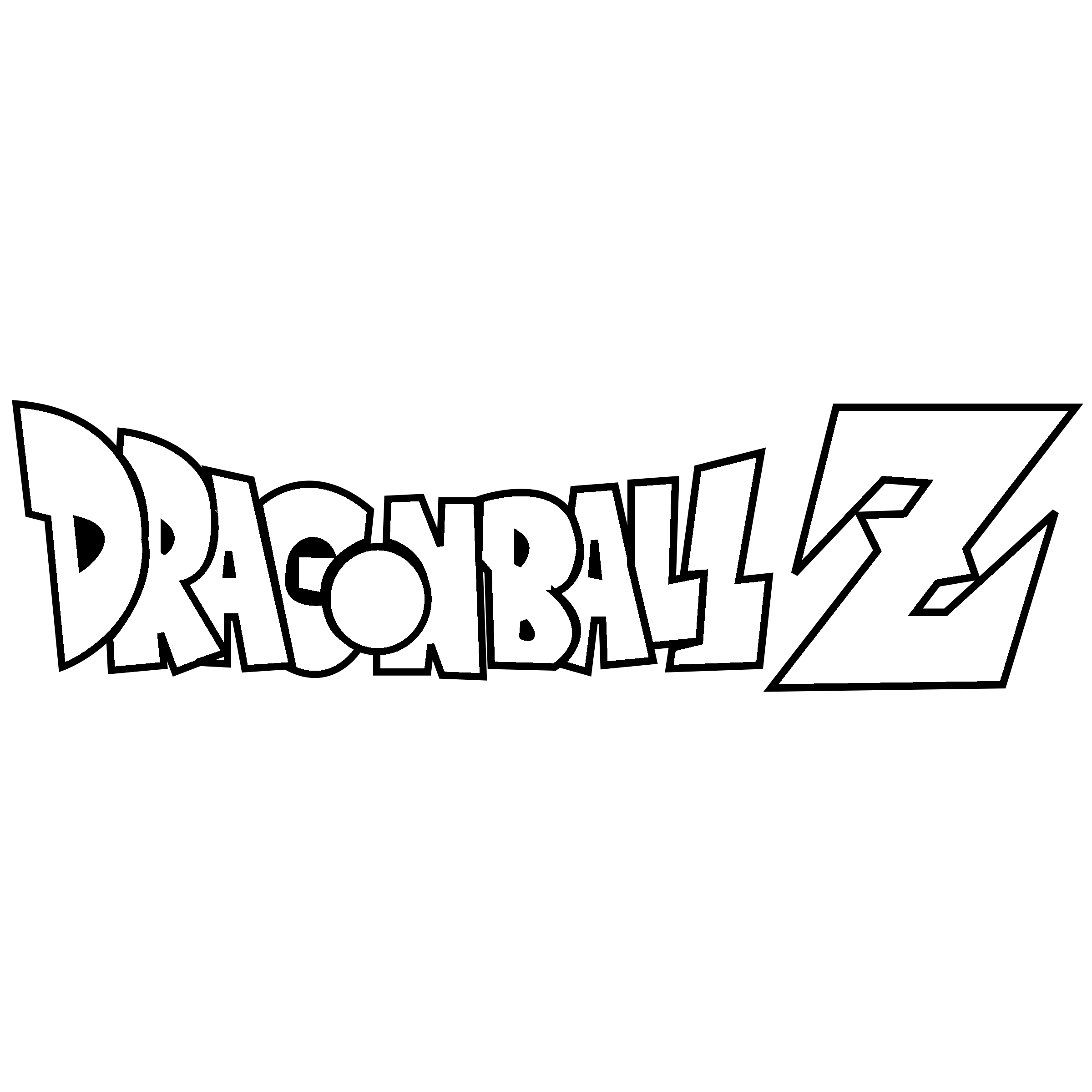 White Z Logo - DragonBall Z Logo PNG Transparent & SVG Vector - Freebie Supply