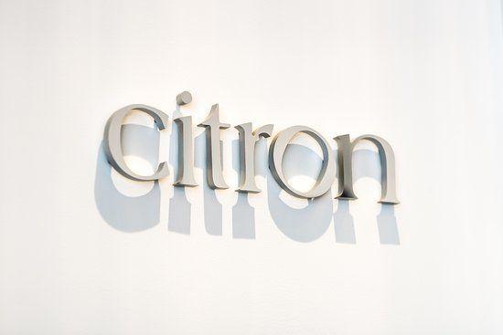 Citron Logo - Citron logo in the Entry Wall - Picture of Citron, Pikesville ...