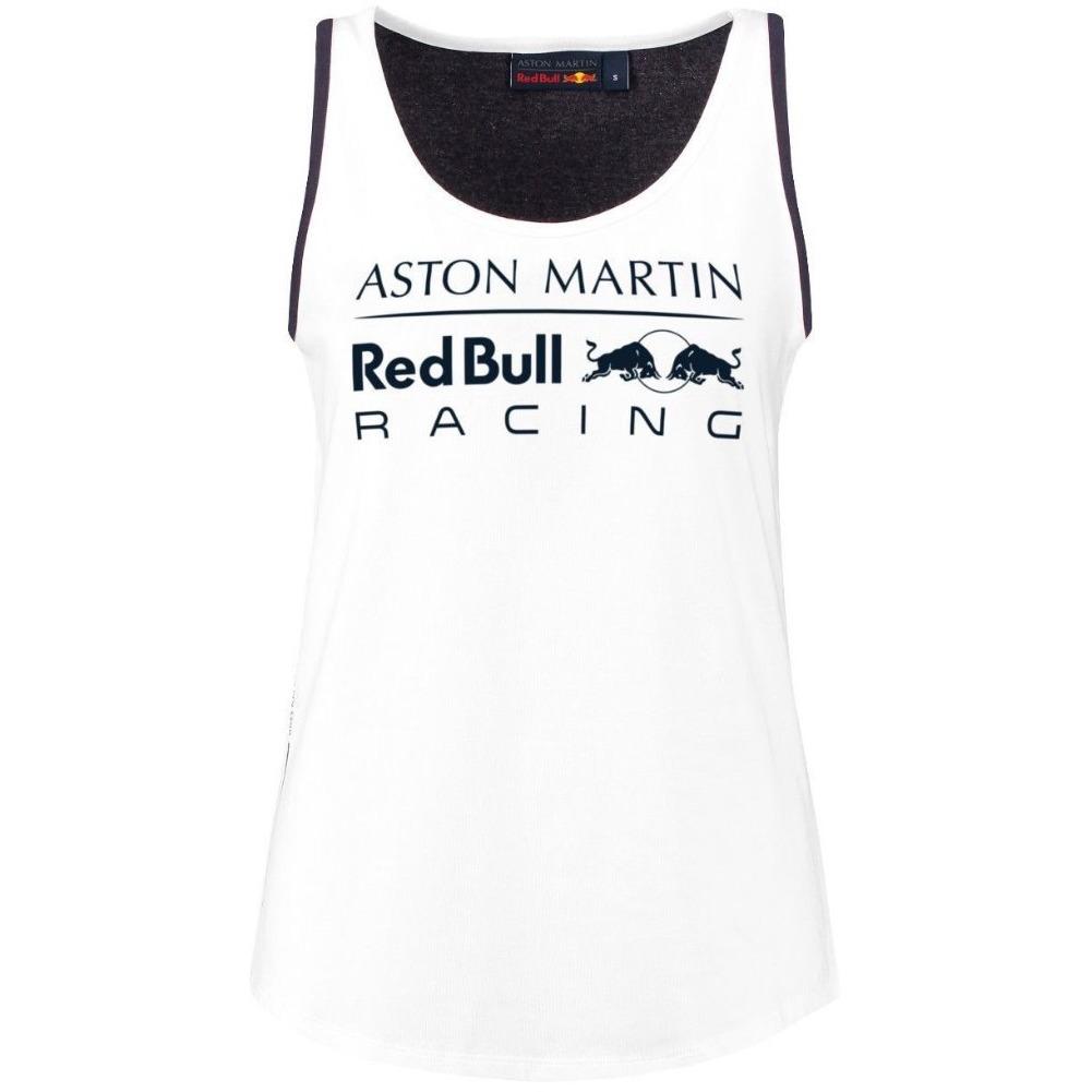 Red and White Racing Logo - Red Bull Racing Formula 1 Women's White Tank Top