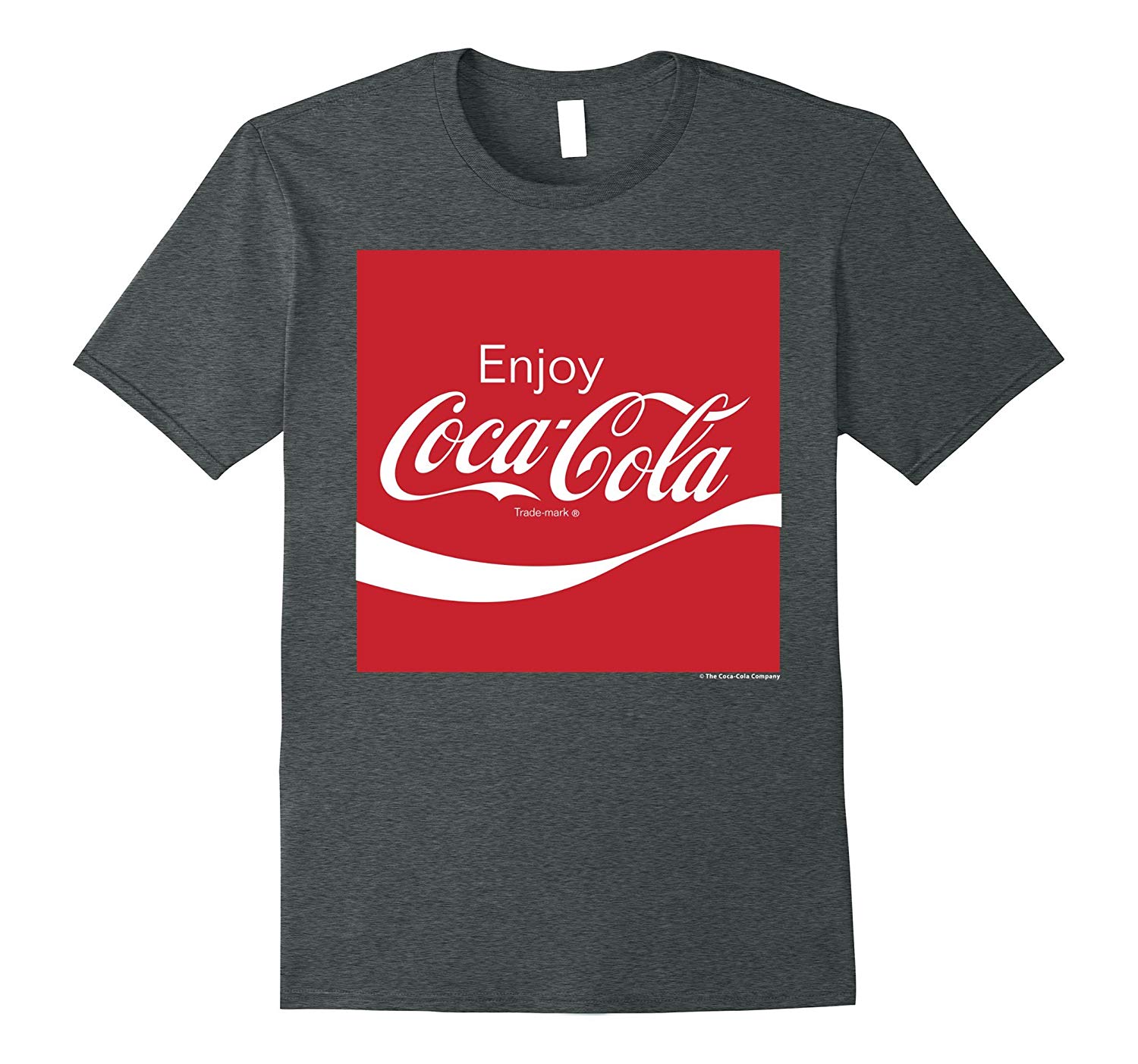 Red Square Company Logo - Coca-Cola Red Square Enjoy Logo Graphic T-Shirt-ANZ - Anztshirt