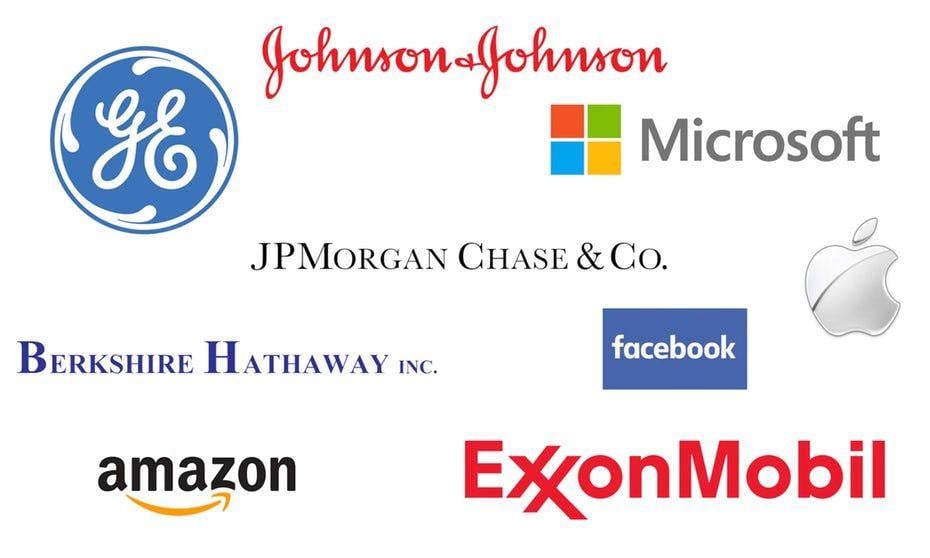 Blue Arrow 2 Names with Logo - Logos Of The World's 10 Highest Valued Companies