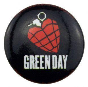American Idiot Green Day Logo - Green Day - American Idiot Grenade Icon Logo 25mm Button Badge