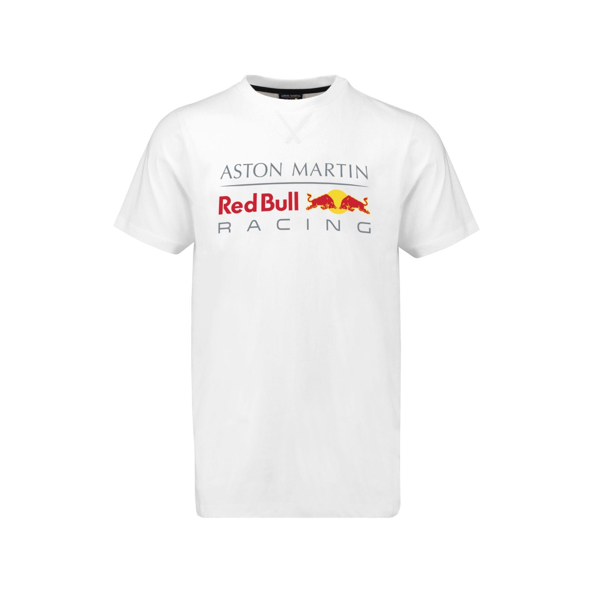 Red and White Racing Logo - Aston Martin Red Bull Racing Official Men S Large Logo T Shirt