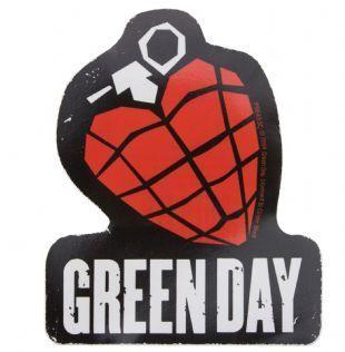 American Idiot Green Day Logo - Green Day - American Idiot Grenade Logo Sticker