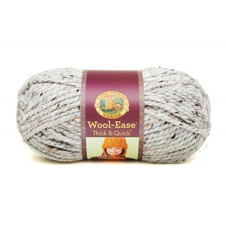 Lion Brand Yarn Logo - Lion Brand Yarn Wool Ease Thick & Quick Grey Marble 640 154 Classic