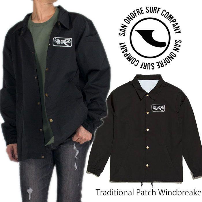 American Surf Company Logo - PLAYERZ: San Onofre surf Company logo coach jacket black SAN ONOFRE ...