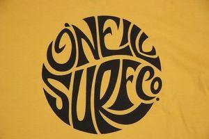American Surf Company Logo - O'neill T Shirt The Original American Surf Co 100% Cotton Yellow