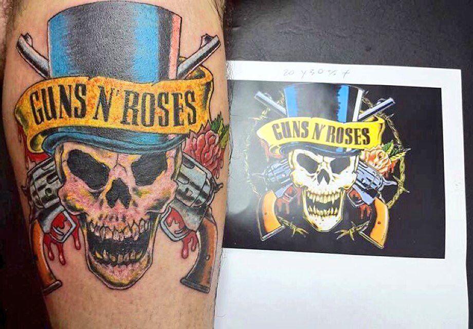 Tattoo Guns and Roses Logo - Guns N' Roses on Twitter: 