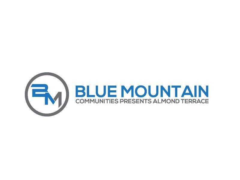Mountain Flower Logo - Professional, Colorful, Construction Company Logo Design for Blue ...