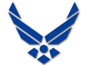 Blue Wings Logo - 4x4 inch AIR FORCE Blue WINGS Logo (no background) Sticker - window ...