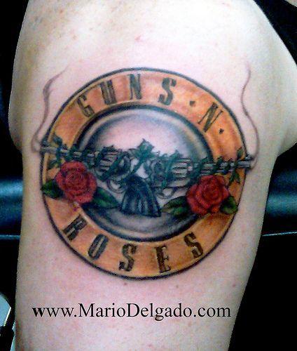 Tattoo Guns and Roses Logo - Guns N' Roses tattoo | Ink | Rose tattoos, Tattoos, Guns N Roses