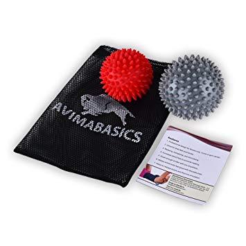 Red Spiky Logo - BEST Spiky Massage Balls Reflexology Foot Body Arm