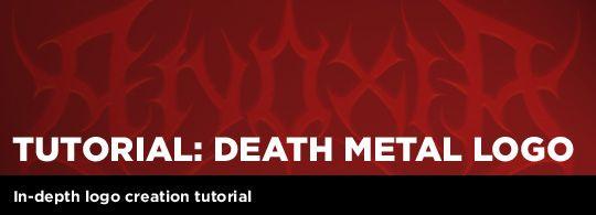 Red Spiky Logo - Tutorial: Death Metal Logo - Go Media™ · Creativity at work!