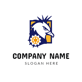 Yellow and Blue Eagle Logo - Free Eagle Logo Designs | DesignEvo Logo Maker