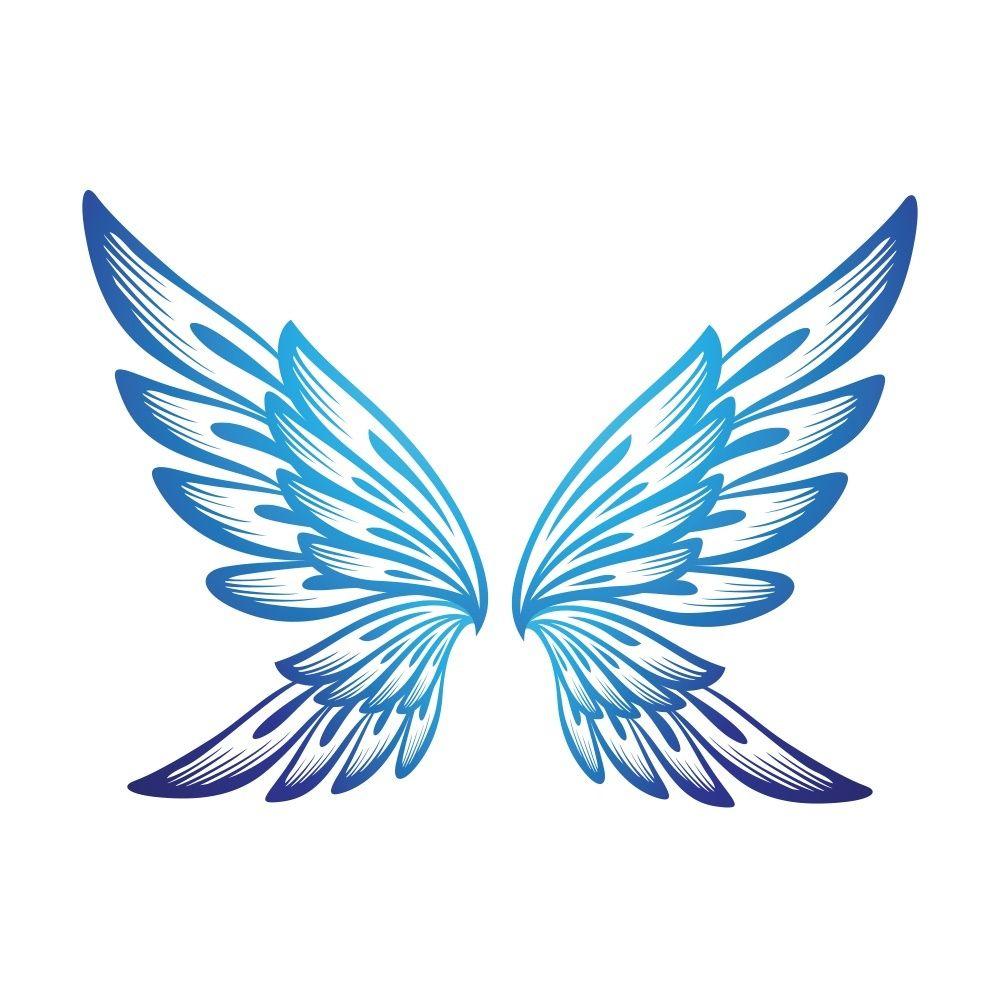 Blue Wings Logo - LOLITATTOO. Blue Wings Glitter
