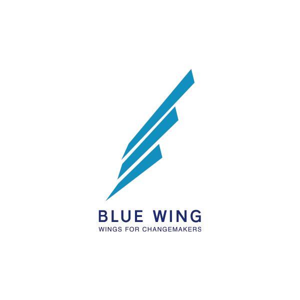 Blue Wings Logo - maxilla：ANA “Blue Wing -Wings for Change Makers