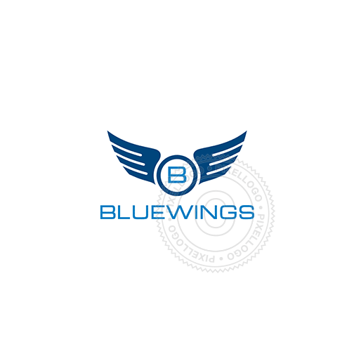 Blue Wings Logo - Blue Wings - Aviation Logo | Pixellogo