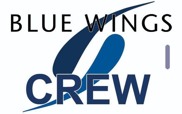 Blue Wings Logo - BLUE WINGS logo Crew Tag BLUE