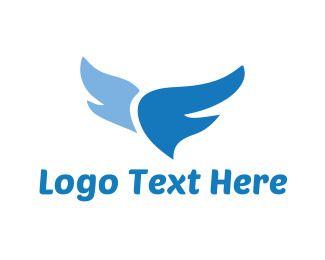 Blue Wings Logo - Wing Logo Designs | Browse Wing Logos | Page 9 | BrandCrowd