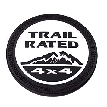 Jeep Unlimited Logo - Amazon.com: zorratin Metal Trail Rated 4x4 Round Emblem Badge for ...