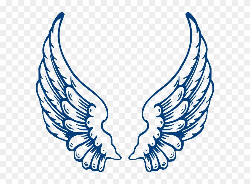 Blue Wings Logo - Wings1 Clip Art At Clker Com Vector Online Royalty - Blue Angel ...