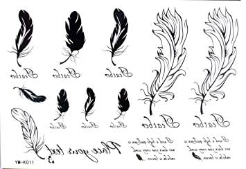 Black and White Quill Logo - Newest Halloween Christmas Leaf Feather Quill Pen Black White