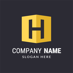 Yellow H Logo - Free H Logo Designs. DesignEvo Logo Maker