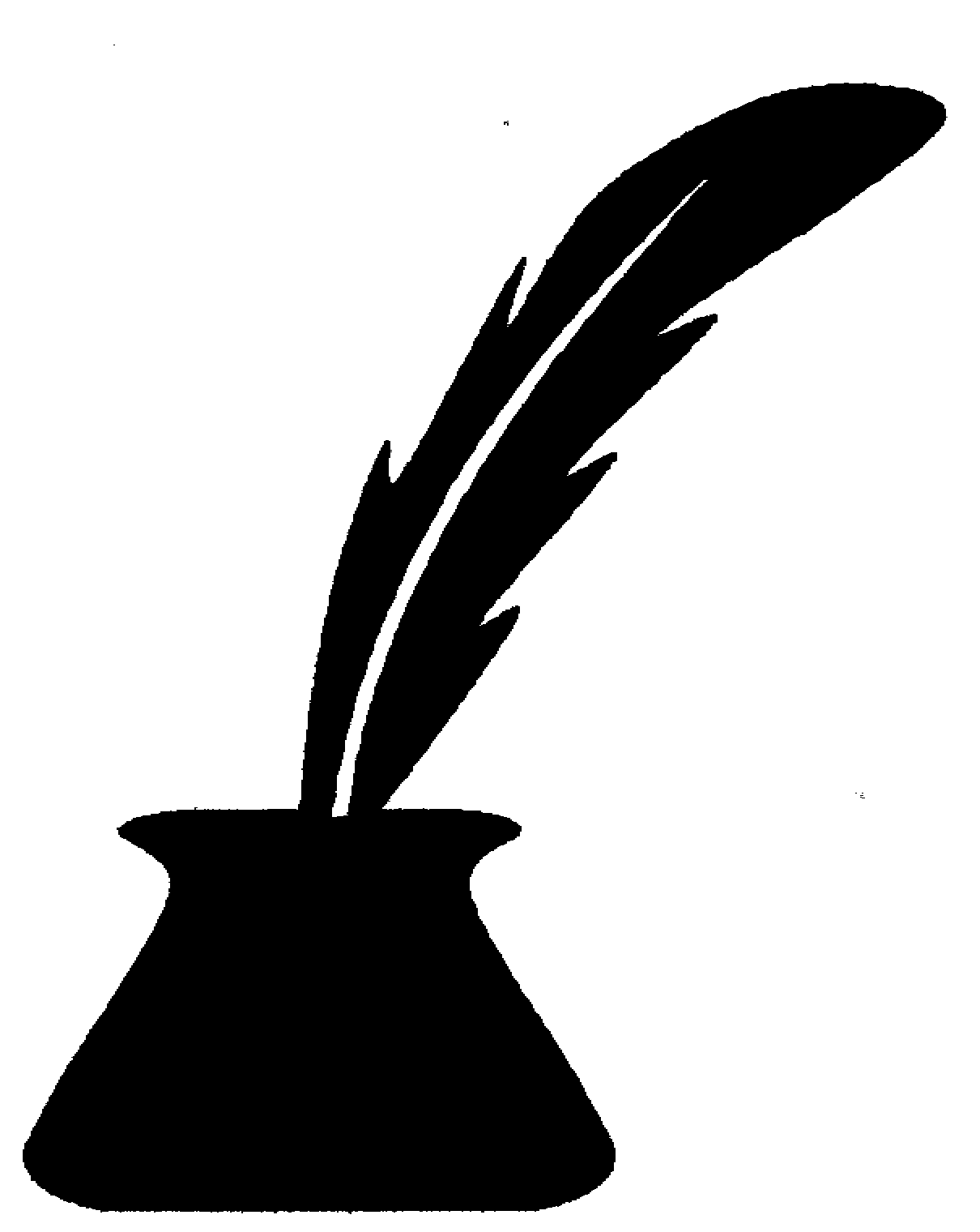 Black and White Quill Logo - Ink Bottle PNG Black And White Transparent Ink Bottle Black And ...