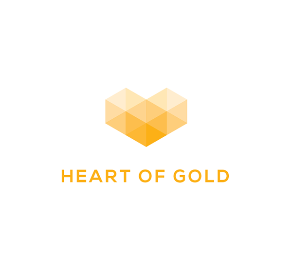 Gold Heart Logo - Heart of Gold Logo on Behance