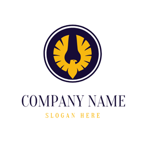 Yellow and Blue Eagle Logo - Free Eagle Logo Designs. DesignEvo Logo Maker