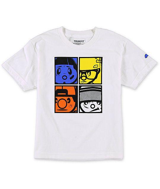 Trukfit the Crew Logo - Trukfit Boys The Crew White T-Shirt | Zumiez