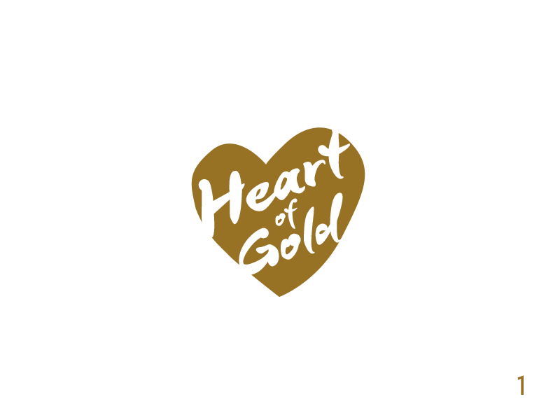 Gold Heart Logo - Heart of gold by Doug Harris | Dribbble | Dribbble
