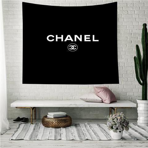 Custom Chanel Logo - Chanel Logo Custom Printing Tapestry