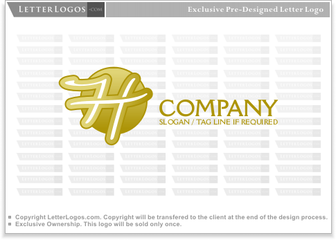 Gold H Logo - Gold Letter H Logo ( h-logo-37 )