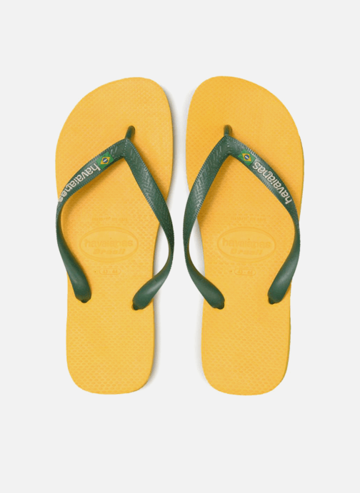 Yellow H Logo - Havaianas Brazil Logo H (Yellow) - Flip flops chez Sarenza (312965)
