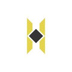 Yellow H Logo - letter H Logo