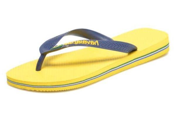 Yellow H Logo - Havaianas Flip Flops, Brazil Logo H SQP3863 Citrus Yellow For Men