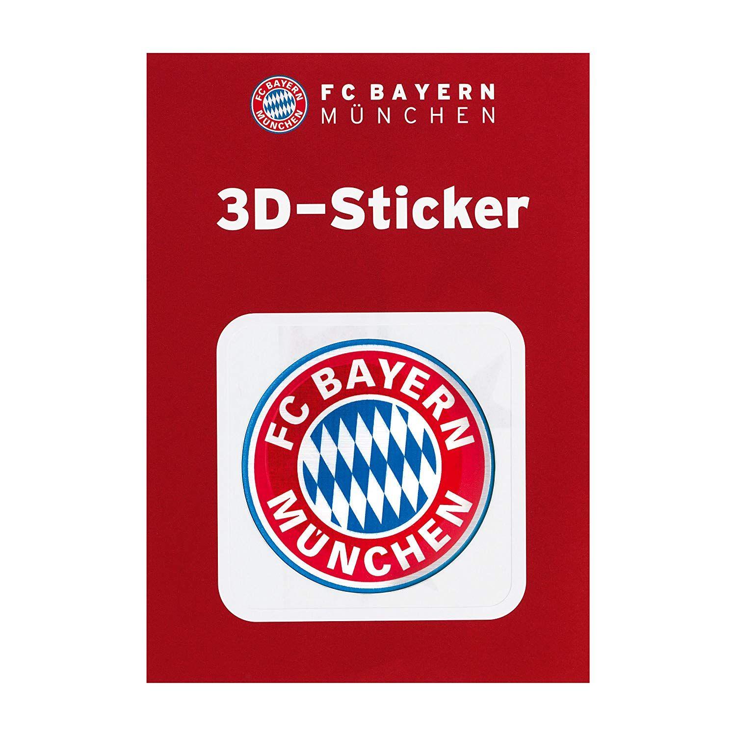 Munich Logo - 3D Sticker Red FC Bayern Munich LOGO WITH STICKERS Forever Munich ...