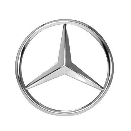 Mercedes Logo - Amazon.com: Mercedes-Benz Chrome Front Grill Star Emblem for C-Class ...