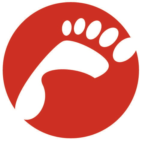Red Foot with Wing Logo - Fit Feet