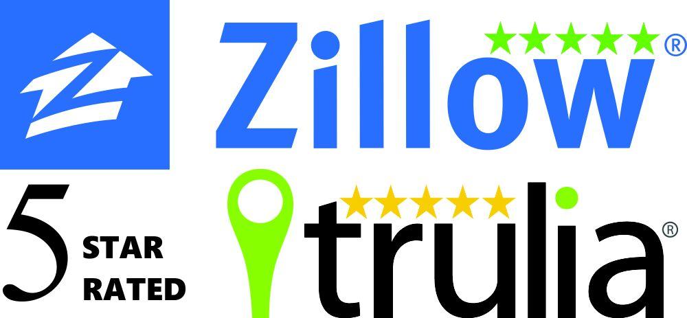Zillow 5 Star Agent Logo - Star Rated Zillow Agent