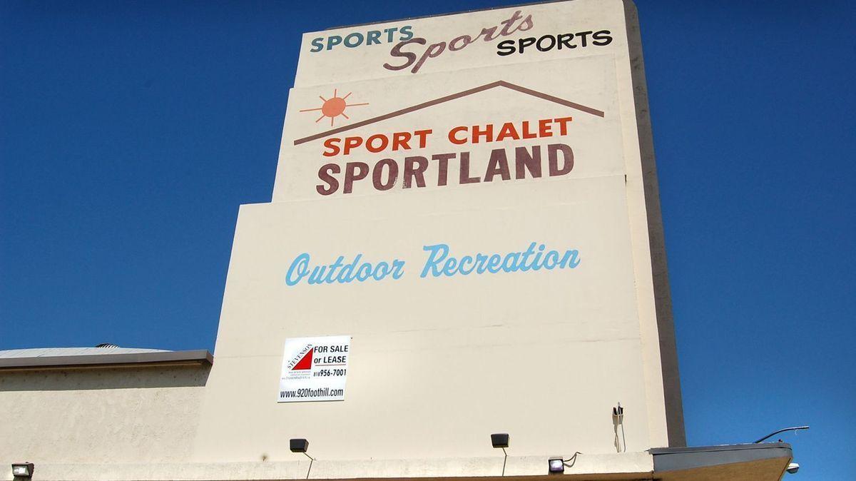 Sport Chalet Logo - La Cañada History: Sport Chalet's Sportland building goes on the ...