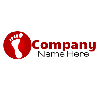 Red Foot with Wing Logo - Feet Archives - Free Logo Maker