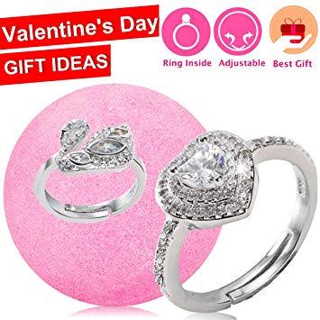 Woman Inside Diamond Logo - Amazon.com : Jewelry Bath Bomb with Ring Surprise Prizes Gift Inside