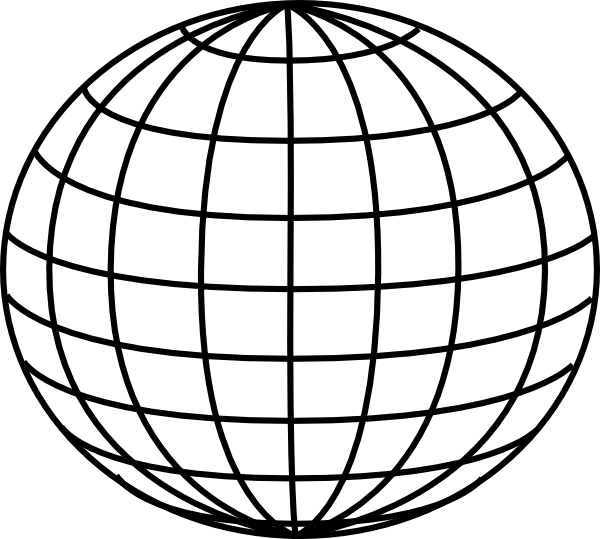 Black Sphere Logo - Globe Clip Art at Clker.com - vector clip art online, royalty free ...